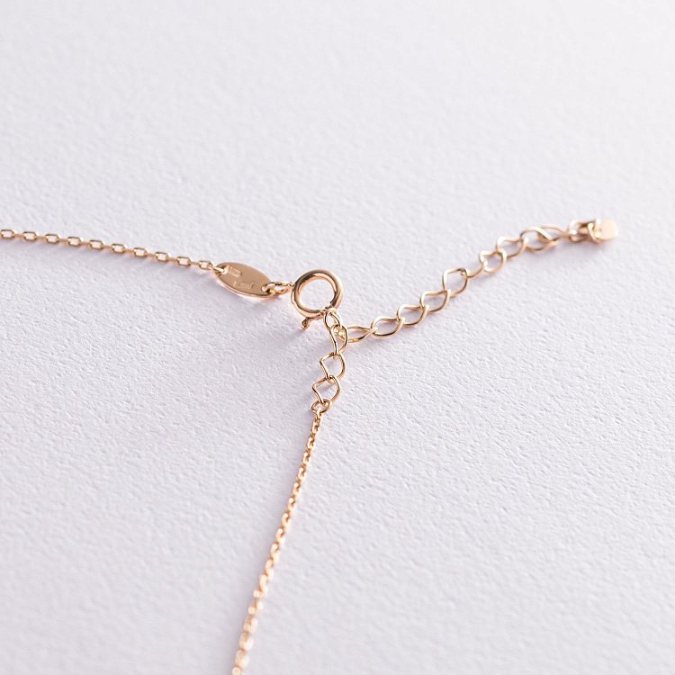 Колье "Планета" в желтом золоте кол01979 от ювелирного магазина Оникс - 3