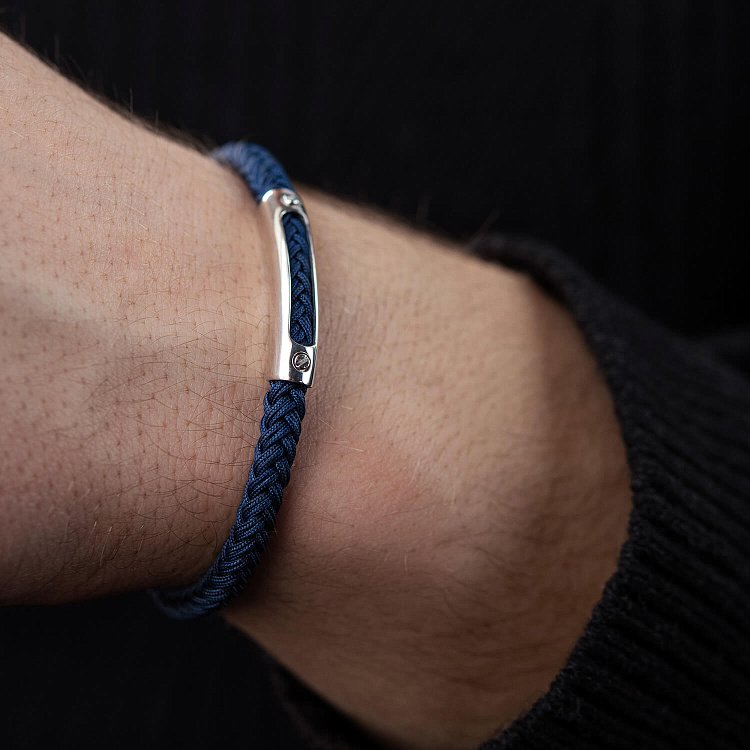 Мужской серебряный браслет 905-01134 от ювелирного магазина Оникс - 4