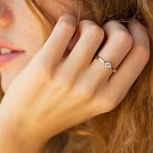 Помолвочное кольцо с бриллиантом (белое золото) 220611121 от ювелирного магазина Оникс - 5