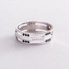 Мужское серебряное кольцо (куб. циркония) К1010р от ювелирного магазина Оникс