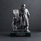 Серебряная фигура "Еврейская суббота" ручной работы 23116 от ювелирного магазина Оникс - 5
