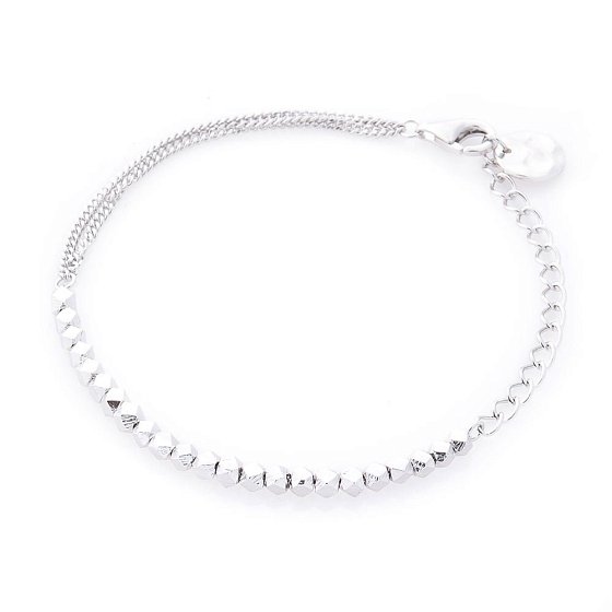 Серебряный браслет с шариками 141258 №4