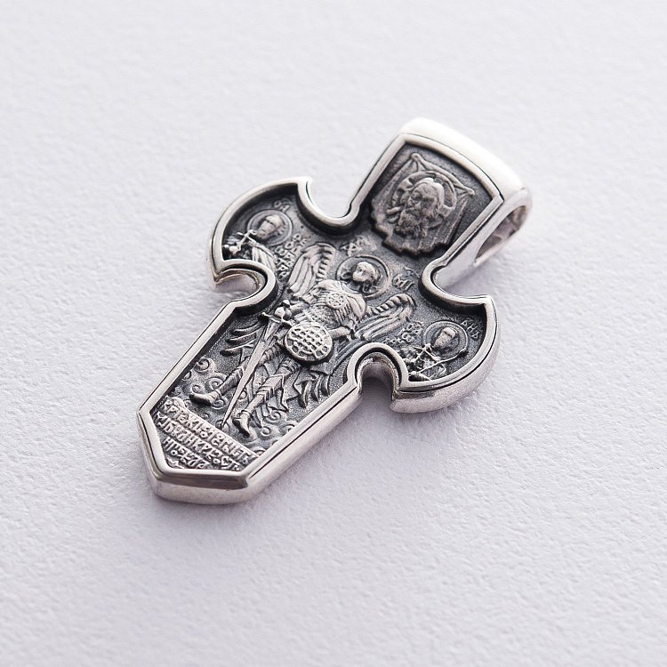 Хрестик зі срібла (чорніння) 13353 від ювелірного магазину Онікс - 4