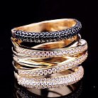 Золотое женское кольцо к03302 от ювелирного магазина Оникс - 7
