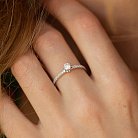 Помолвочное кольцо с бриллиантами (белое золото) 220201121 от ювелирного магазина Оникс - 5