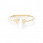 Золотое кольцо в стиле минимализм к05486 от ювелирного магазина Оникс - 3