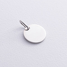 Серебряный кулон для гравировки (14 мм) 132724 от ювелирного магазина Оникс - 2