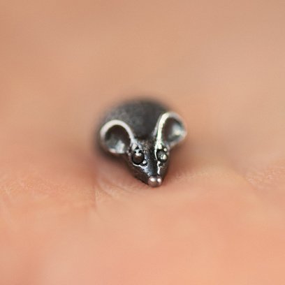 Серебряный сувенир "Кошельковая мышь" 23476 №4