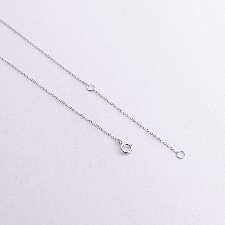 Золоте кольє "Конюшина" з діамантами колб0139sm від ювелірного магазину Онікс - 4