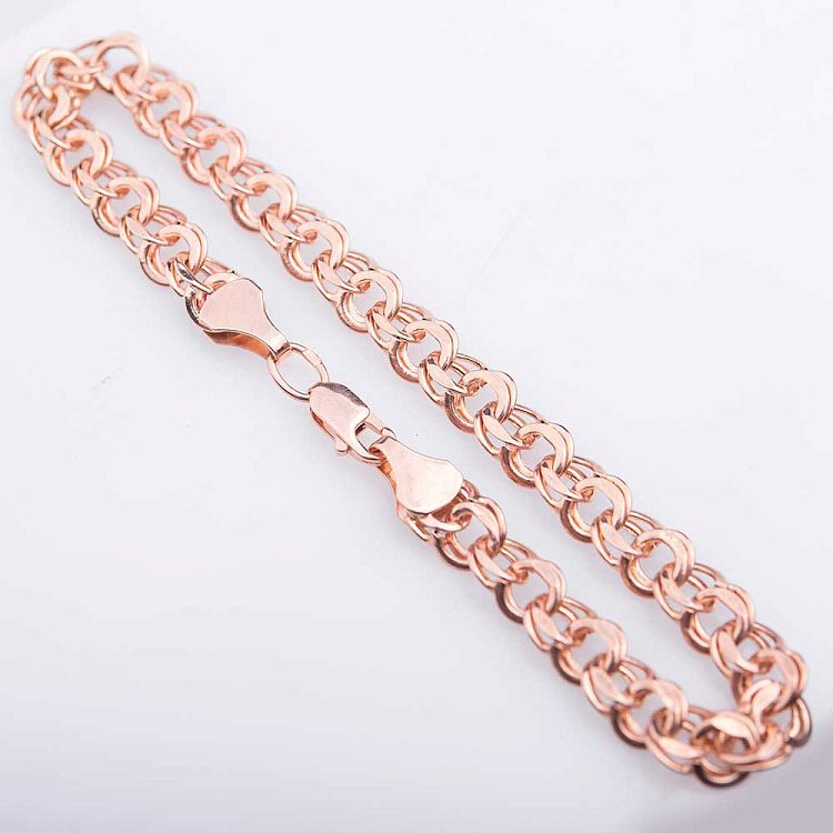 Золотий браслет плетіння Лав б00502 від ювелірного магазину Онікс