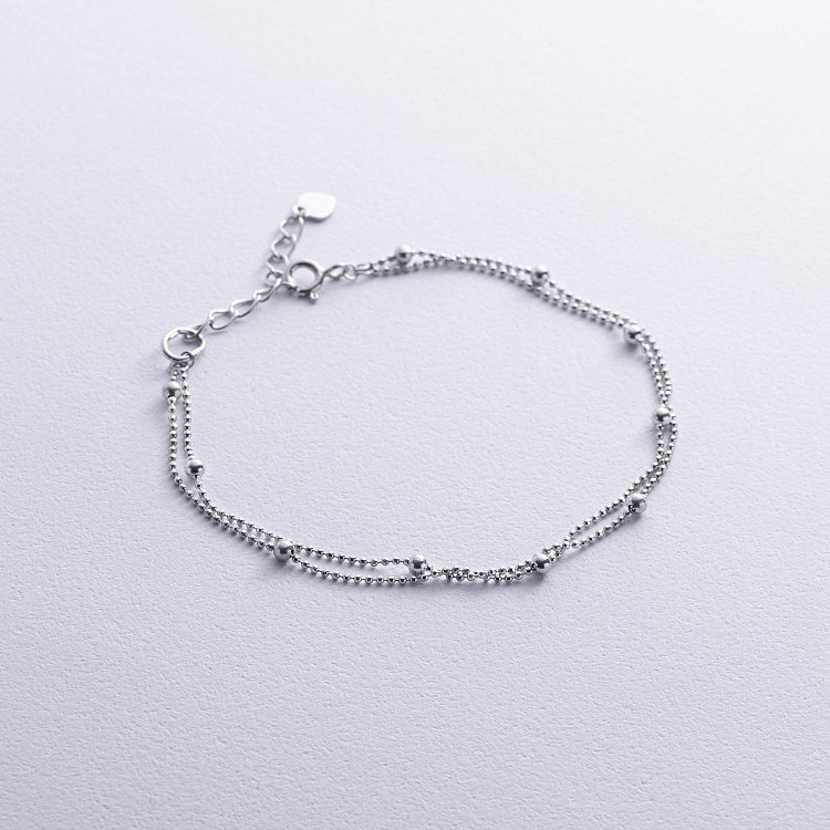Серебряный браслет "Шарики" 905-01512 от ювелирного магазина Оникс