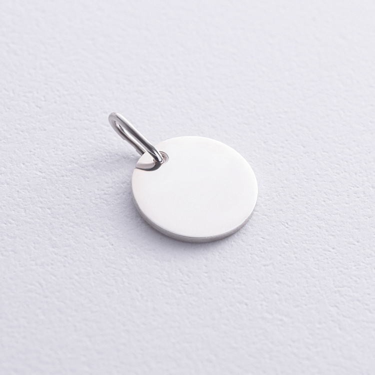 Серебряный кулон для гравировки (14 мм) 132724 от ювелирного магазина Оникс - 2