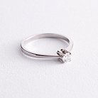 Помолвочное золотое кольцо с бриллиантом 24051121 от ювелирного магазина Оникс - 3