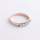 Золота каблучка з діамантами 12055аг от ювелирного магазина Оникс - 4