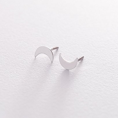 Золоті сережки-пусети "Місяць" с06412