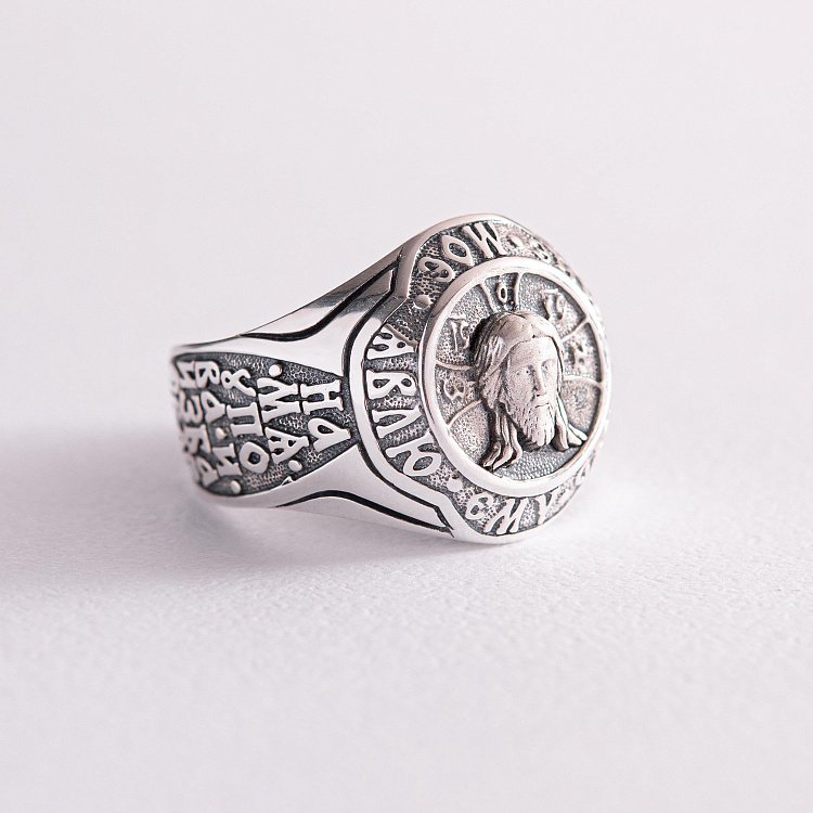 Серебряная мужская печатка (чернение) 112130 от ювелирного магазина Оникс - 6