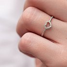 Золотое кольцо "Сердечко" с бриллиантами 101-10028b от ювелирного магазина Оникс - 1