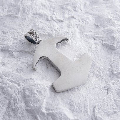 Серебряный кулон "Молот" с символами трискелиона и кельтского узла 7048 №5