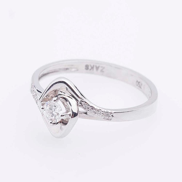 Золотое кольцо с бриллиантами к0014sh от ювелирного магазина Оникс - 1