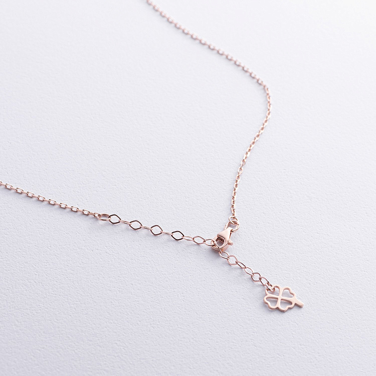 Кольє з червоного золота "Конюшина" (перламутр) кол01664 від ювелірного магазину Онікс - 4