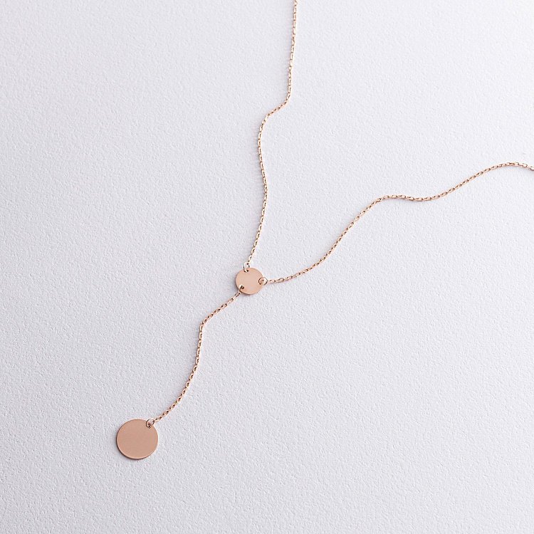 Золотое колье "Монетки" (возможна гравировка) кол01479 от ювелирного магазина Оникс - 8