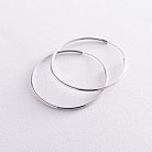 Сережки - кільця в сріблі (4.1 см) 122937 от ювелирного магазина Оникс