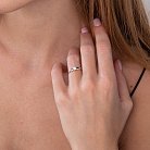 Помолвочное золотое кольцо с бриллиантом 101-10041(3.8) от ювелирного магазина Оникс - 3