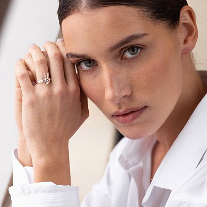 Срібний перстень "Герб України - Тризуб" 111379 №2