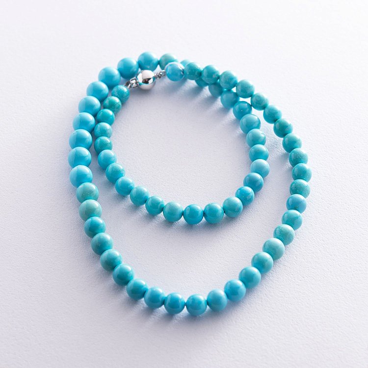 Кольє із золотою вставкою (бірюза) колб0027sa від ювелірного магазину Онікс