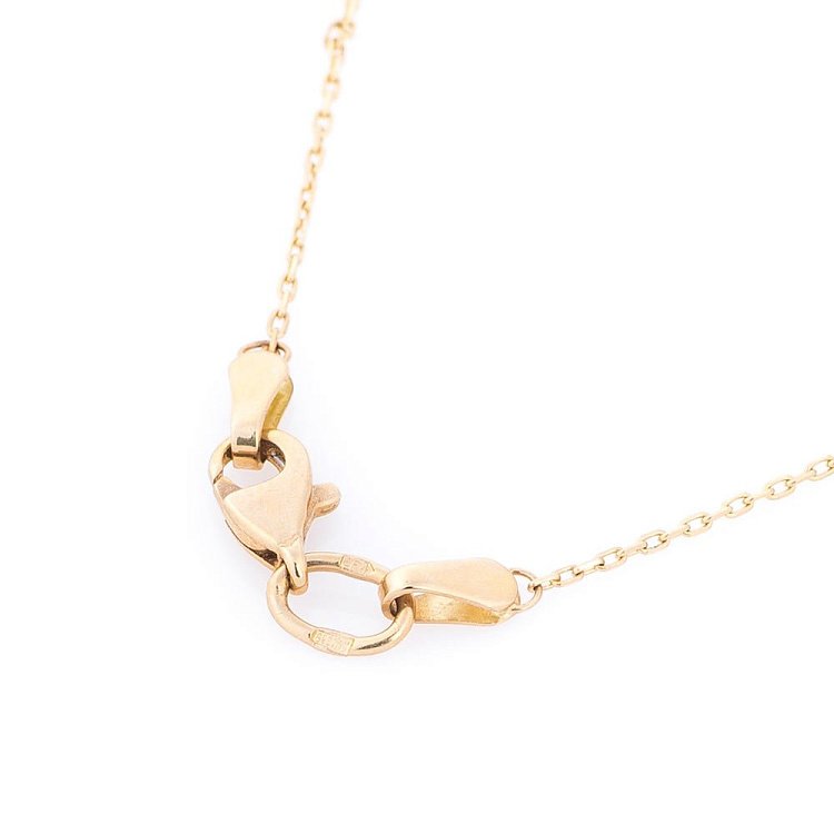 Золотое колье с топазом кол00817 от ювелирного магазина Оникс - 4