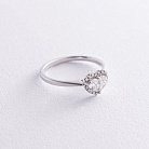 Золотое кольцо "Сердечко" с бриллиантами кб0485nl от ювелирного магазина Оникс - 4