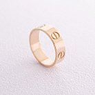 Кольцо "Love" в желтом золоте к07163 от ювелирного магазина Оникс