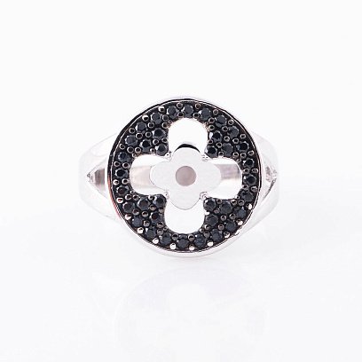 Золота каблучка "Конюшина" к05188 №3