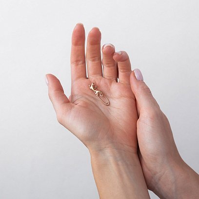 Золотая булавка "Пантера" зак00129 №2