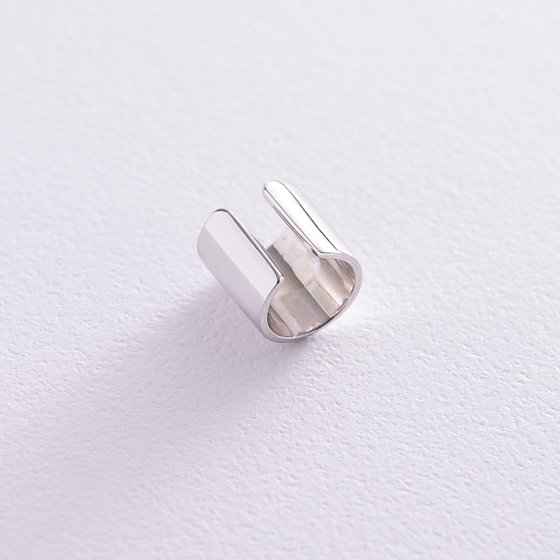 Серьга-каффа в белом золоте с06959 №3