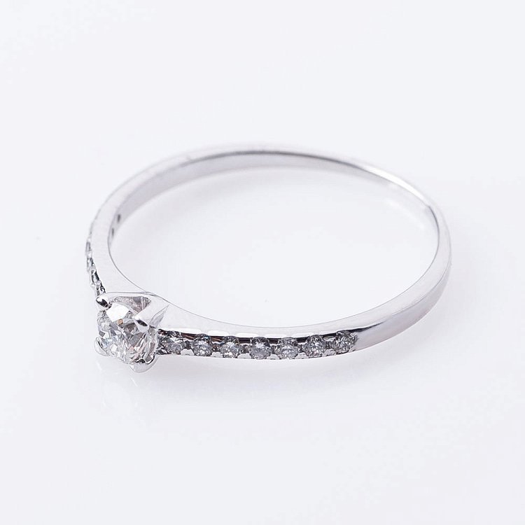 Золота заручальна каблучка з діамантами р0578б від ювелірного магазину Онікс - 3