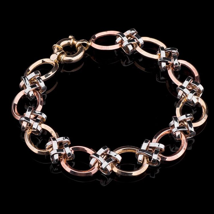 Женский золотой браслет б01508 от ювелирного магазина Оникс