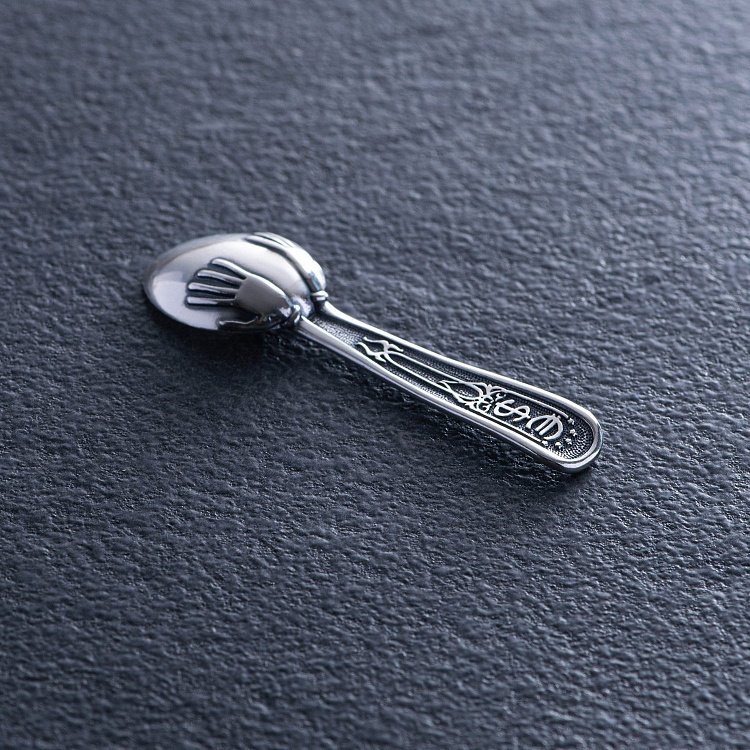 Cеребряный сувенир "Ложка - загребушка" 23483 от ювелирного магазина Оникс - 2