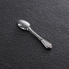 Серебряная сувенирная ложка с узором (чернение) 23481 от ювелирного магазина Оникс - 1