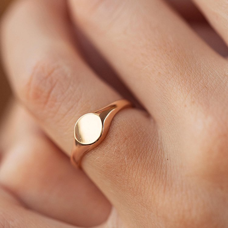 Печатка в красном золоте (возможна гравировка) к07537 от ювелирного магазина Оникс - 5