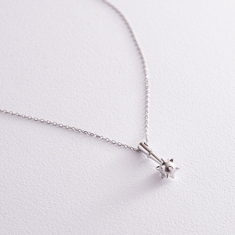 Кольє "Булава" у білому золоті кол02251 від ювелірного магазину Онікс - 3