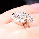 Срібний перстень з фіанітами 11679 от ювелирного магазина Оникс - 3