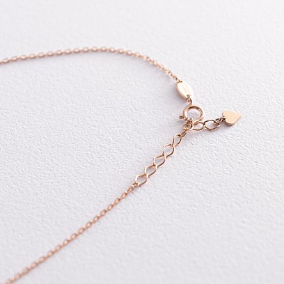 Колье "Цветочки" с фианитами (красное золото) кол01758 №4