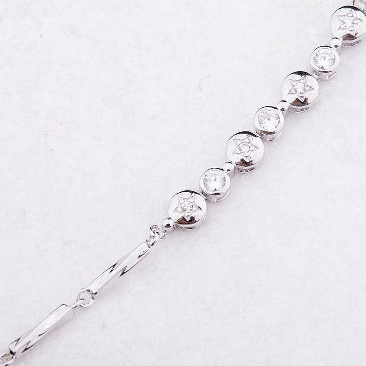 Серебряный браслет с фианитами 14901 от ювелирного магазина Оникс - 3