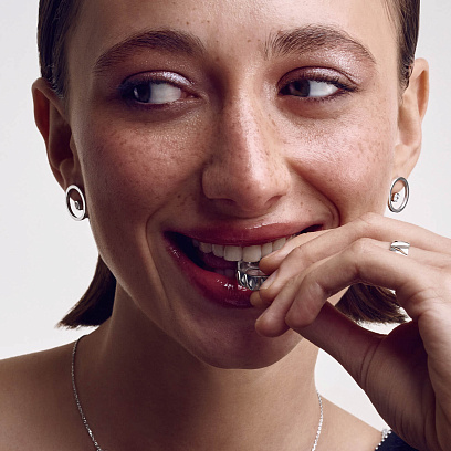 Кольцо "Veronica" в белом золоте к07520 №23