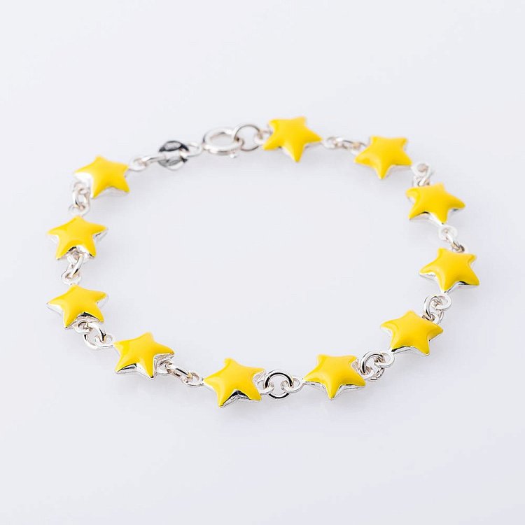 Детский серебряный браслет "Звездочки" ж14399 от ювелирного магазина Оникс