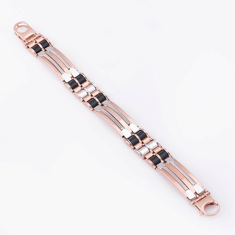 Эксклюзивный мужской браслет с ониксом б02502 от ювелирного магазина Оникс - 1