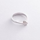 Помолвочное кольцо в белом золоте (бриллиант) км0396 от ювелирного магазина Оникс