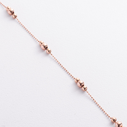 Браслет "Кульки" у червоному золоті б05562 №2