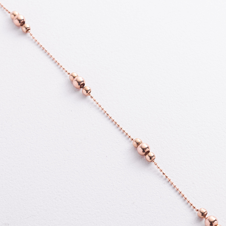 Браслет "Кульки" у червоному золоті б05562 - 1 Браслет "Кульки" у червоному золоті б05562 від ювелірного магазину Онікс - 1